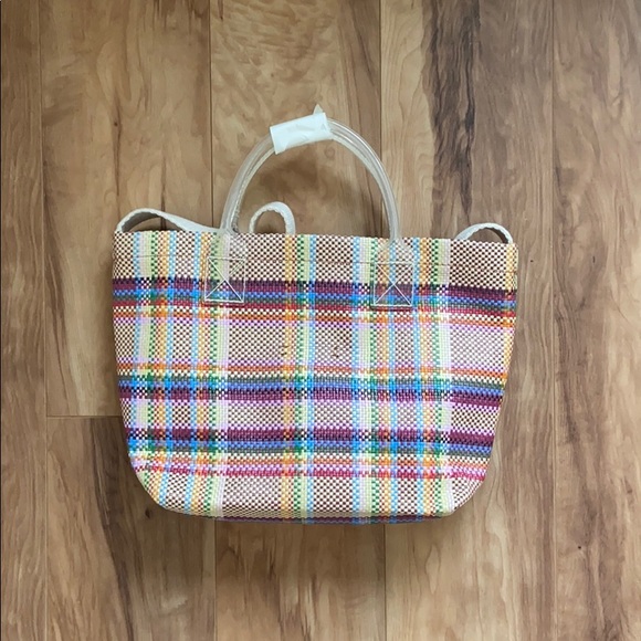 ๐HP 10/24๐Madewell Small multicolored Tote - Picture 3 of 8